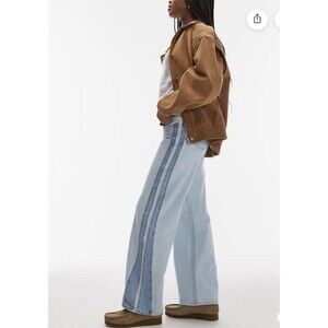 Levi's NWOT SuperLow panel loose wide leg light wash W32 L32 70's party $110